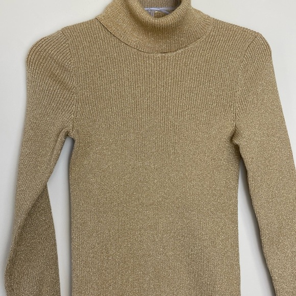 Lauren Ralph Lauren Cotton Gold Metallic Sweaters for Women, Size M - Picture 1 of 11
